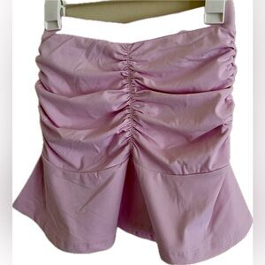 Gold Hinge Ruched Athletic Skirt